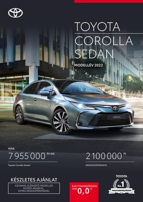 Autók, motorkerékpárok és alkatrészek kínálatok, Baja | Toyota Corolla Sedan a Toyota | 2023. 11. 15. - 2024. 11. 15.