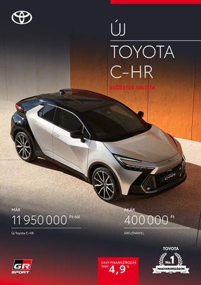 Toyota katalógus, Monor | Új Toyota C-HR Hybrid- | 2023. 11. 16. - 2024. 11. 16.