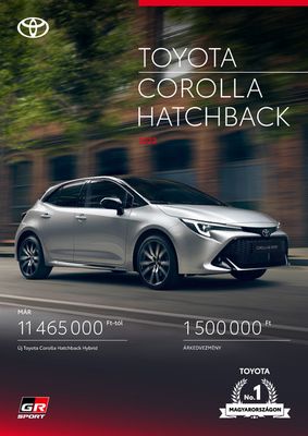 Toyota katalógus | Toyota Corolla Hatchback | 2023. 11. 16. - 2024. 11. 16.