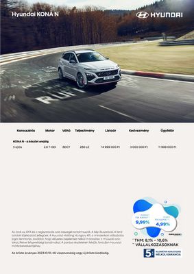 Hyundai katalógus, Hatvan | Hyundai KONA N akciós | 2023. 11. 17. - 2024. 11. 17.