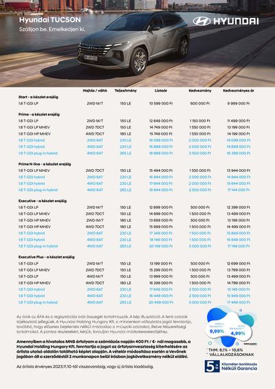 Hyundai katalógus, Hatvan | Hyundai TUCSON akciós | 2023. 11. 21. - 2024. 11. 21.