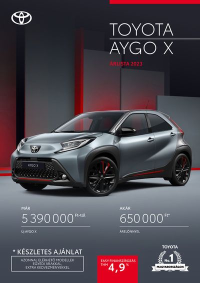 Toyota katalógus | Toyota AYGO X | 2023. 12. 11. - 2024. 12. 09.