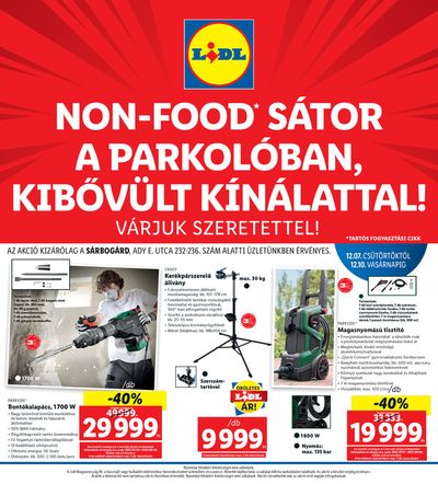 Hiper-Szupermarketek kínálatok, Pécs | Non-Food  a Lidl | 2023. 12. 07. - 2023. 12. 10.