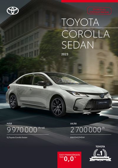 Toyota katalógus | Toyota Corolla Sedan | 2023. 12. 11. - 2024. 12. 09.