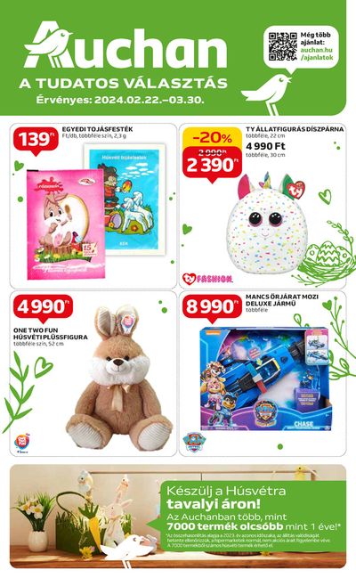 Auchan katalógus, Debrecen | Auchan Hipermarket húsvéti nem élelmiszer ajánlatok! | 2024. 02. 22. - 2024. 03. 30.