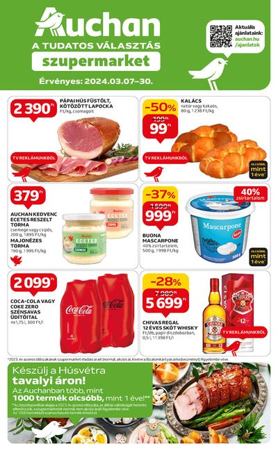 Auchan katalógus, Zalaegerszeg | Auchan Szupermarket húsvéti élelmiszer ajánlatok | 2024. 03. 07. - 2024. 03. 30.