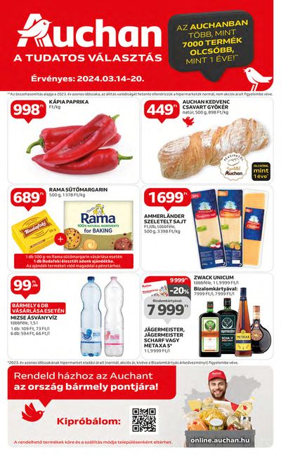 Auchan katalógus, Sándorfalva | Auchan Hipermarket Katalógus ! | 2024. 03. 14. - 2024. 03. 20.