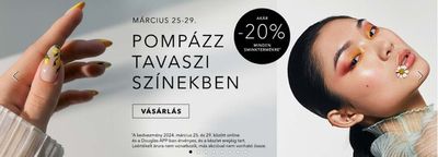 Gyógyszertárak és szépség kínálatok, Budapest | Sale 20% a DOUGLAS | 2024. 03. 25. - 2024. 03. 29.