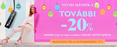 Ruházat, cipők és kiegészítők kínálatok, Budaörs | Tamaris Akció a Tamaris | 2024. 03. 28. - 2024. 04. 01.