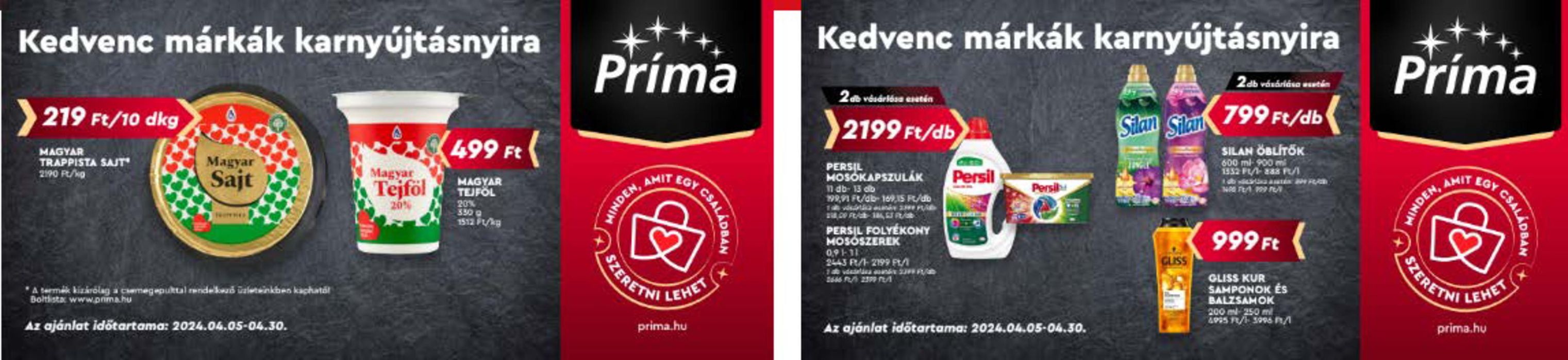 Príma katalógus, Pilisvörösvár | Príma Akció | 2024. 04. 05. - 2024. 04. 30.