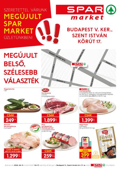 Spar katalógus, Pécs | SPAR Market Akció! | 2024. 04. 11. - 2024. 04. 17.