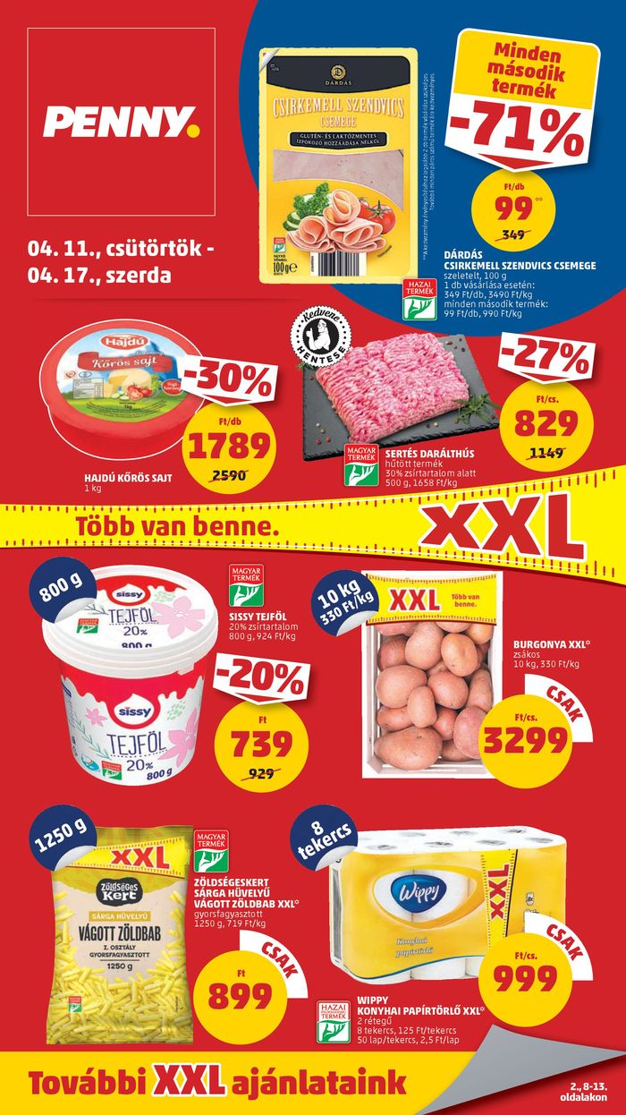 Penny Market katalógus, Szeged | Catalog PENNY 15. heti reklámújság | 2024. 04. 11. - 2024. 04. 17.