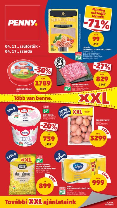 Hiper-Szupermarketek kínálatok, Polgár | Catalog PENNY 15. heti reklámújság a Penny Market | 2024. 04. 11. - 2024. 04. 17.