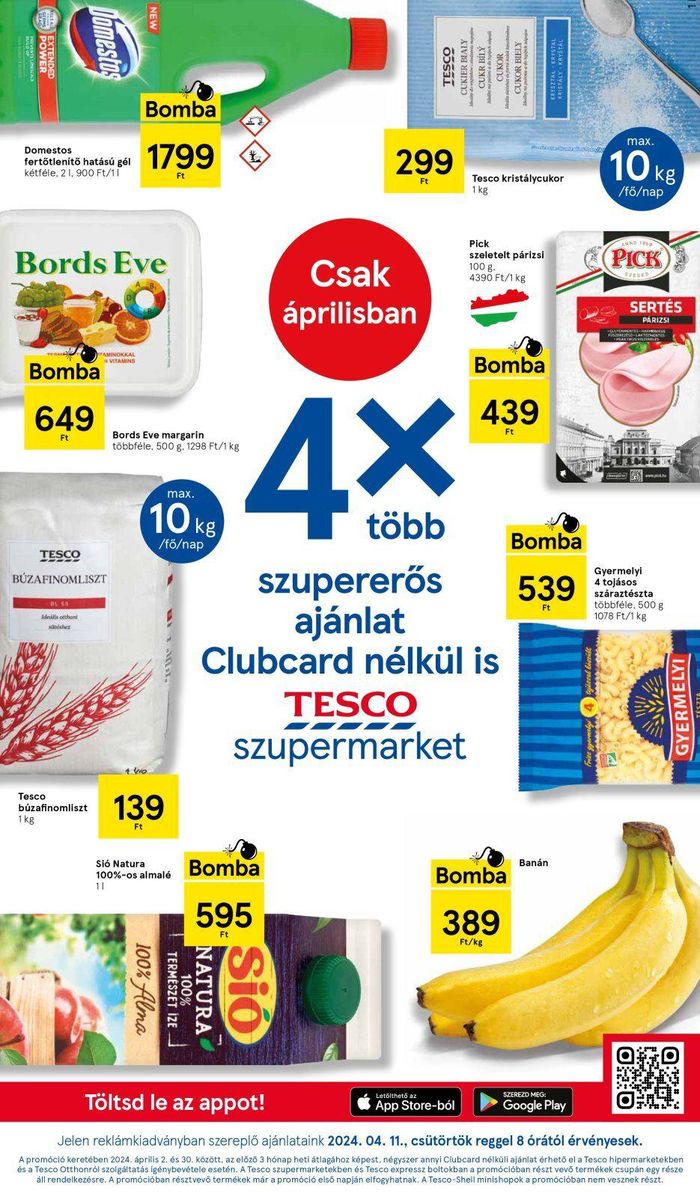Tesco katalógus, Győr | Tesco Katalógus Szupermarket | 2024. 04. 11. - 2024. 04. 17.