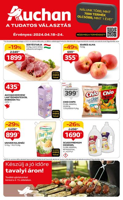 Auchan katalógus, Győr | Auchan Hipermarket Heti Katalógus! | 2024. 04. 18. - 2024. 04. 24.