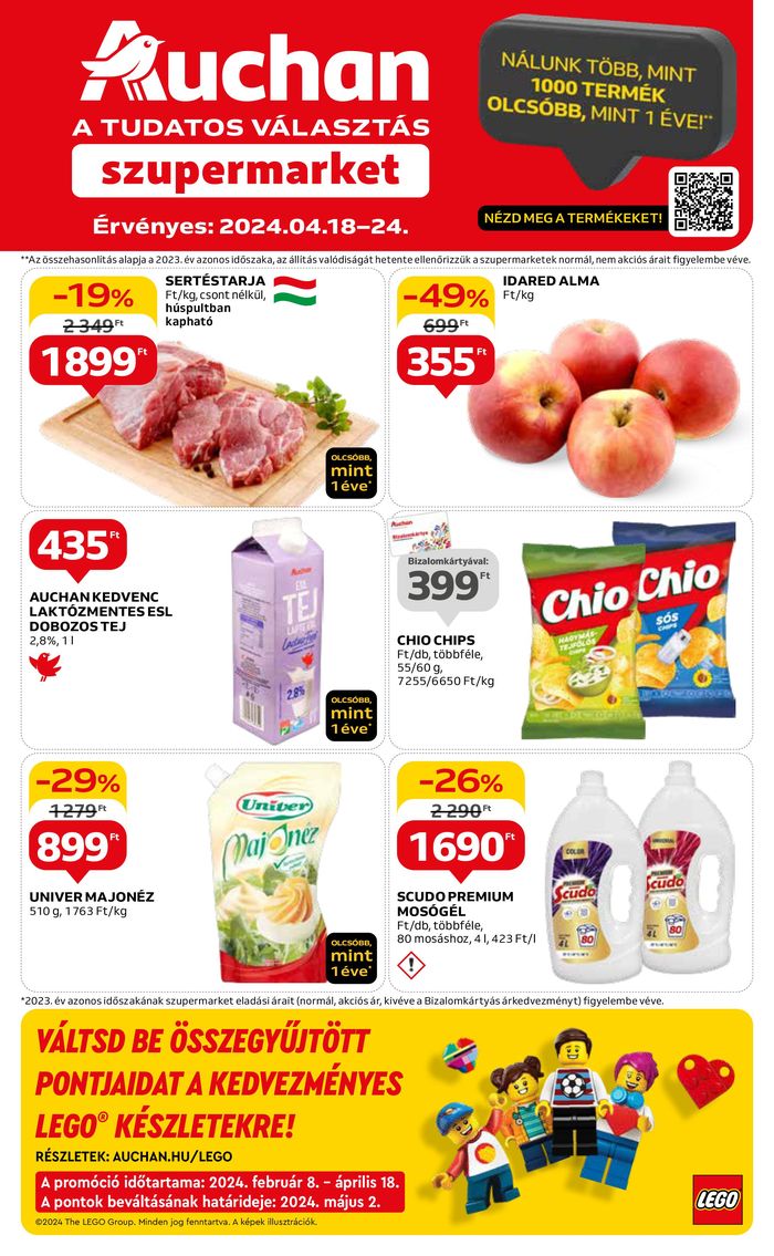 Auchan katalógus, Szigetszentmiklós | Auchan szupermarket heti katalógus ! | 2024. 04. 18. - 2024. 04. 24.