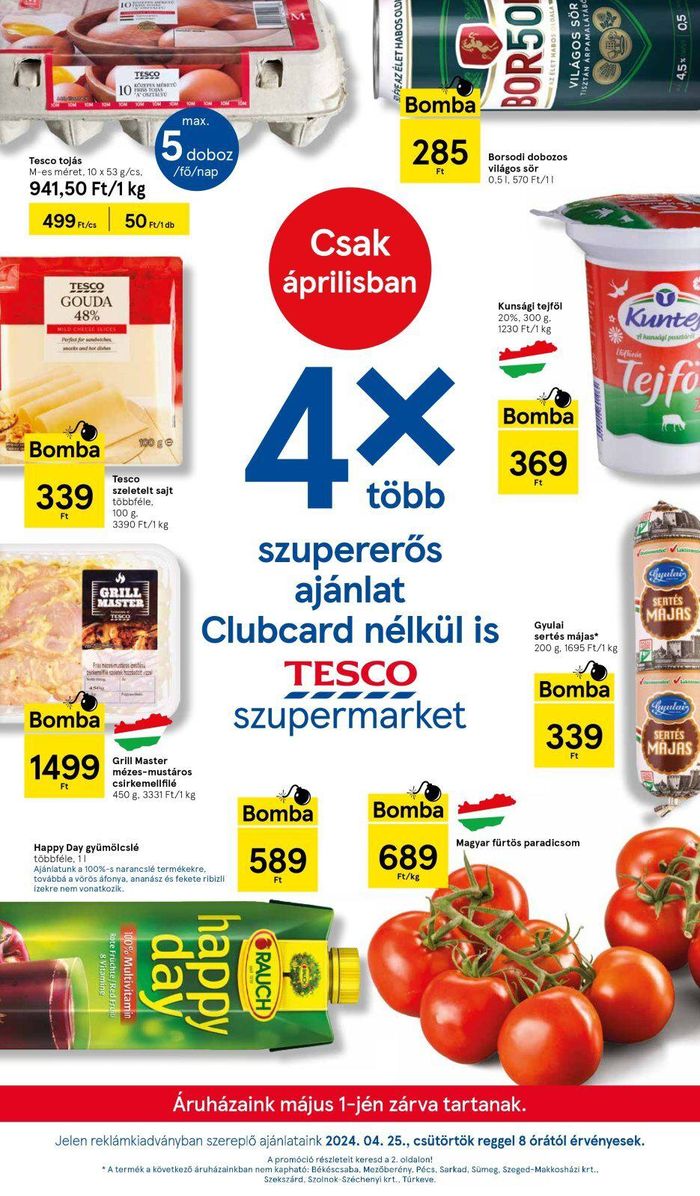 Tesco katalógus, Győr | Tesco Katalógus - Szupermarket - következő hét | 2024. 04. 25. - 2024. 04. 30.