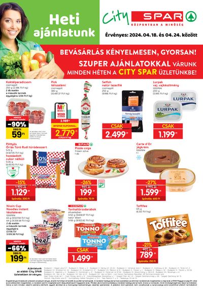 Hiper-Szupermarketek kínálatok, Pécs | Heti ajánlatunk a Spar | 2024. 04. 24. - 2024. 04. 24.