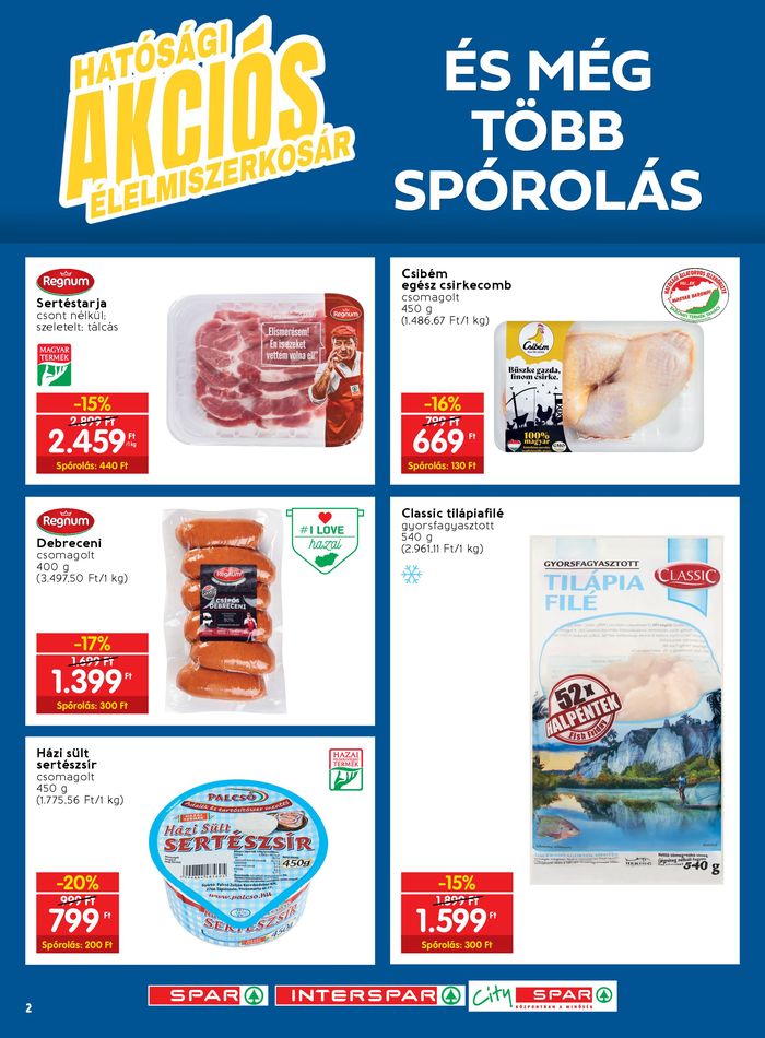 Spar katalógus, Csorna | Hatósági akciós élelmiszerkosár! | 2024. 04. 26. - 2024. 05. 01.