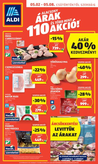 Hiper-Szupermarketek kínálatok, Záhony | Következő heti ALDI akciós újság! a Aldi | 2024. 05. 02. - 2024. 05. 08.