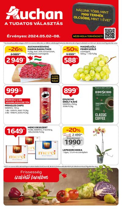 Auchan katalógus, Kecskemét | Auchan Hipermarket katalógus | 2024. 05. 02. - 2024. 05. 08.