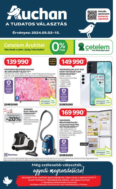 Auchan katalógus, Szekszárd | Auchan hipermarket elektronikai ajánlatok | 2024. 05. 02. - 2024. 05. 15.