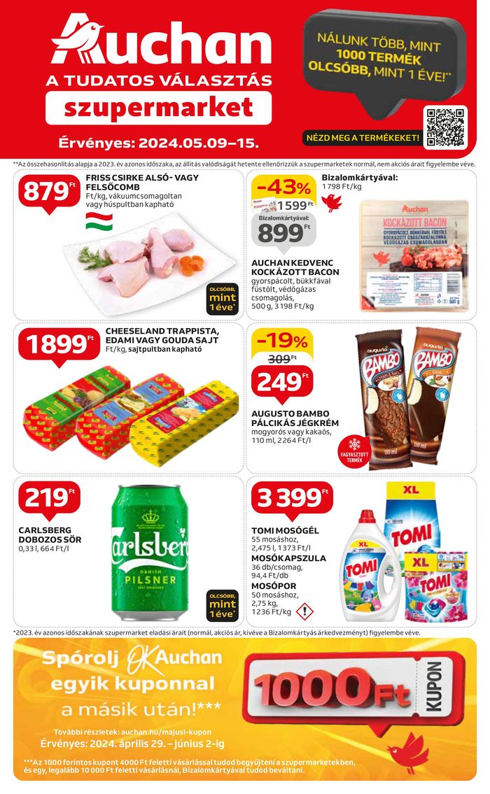 Auchan katalógus, Debrecen | Auchan szupermarket heti katalógus | 2024. 05. 09. - 2024. 05. 15.