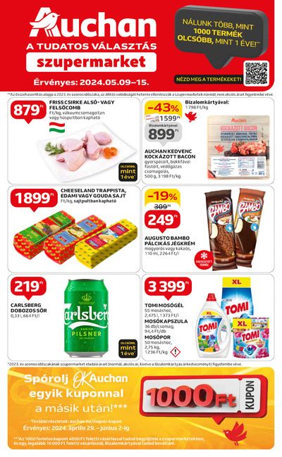 Hiper-Szupermarketek kínálatok, Aba | Auchan szupermarket heti katalógus a Auchan | 2024. 05. 09. - 2024. 05. 15.