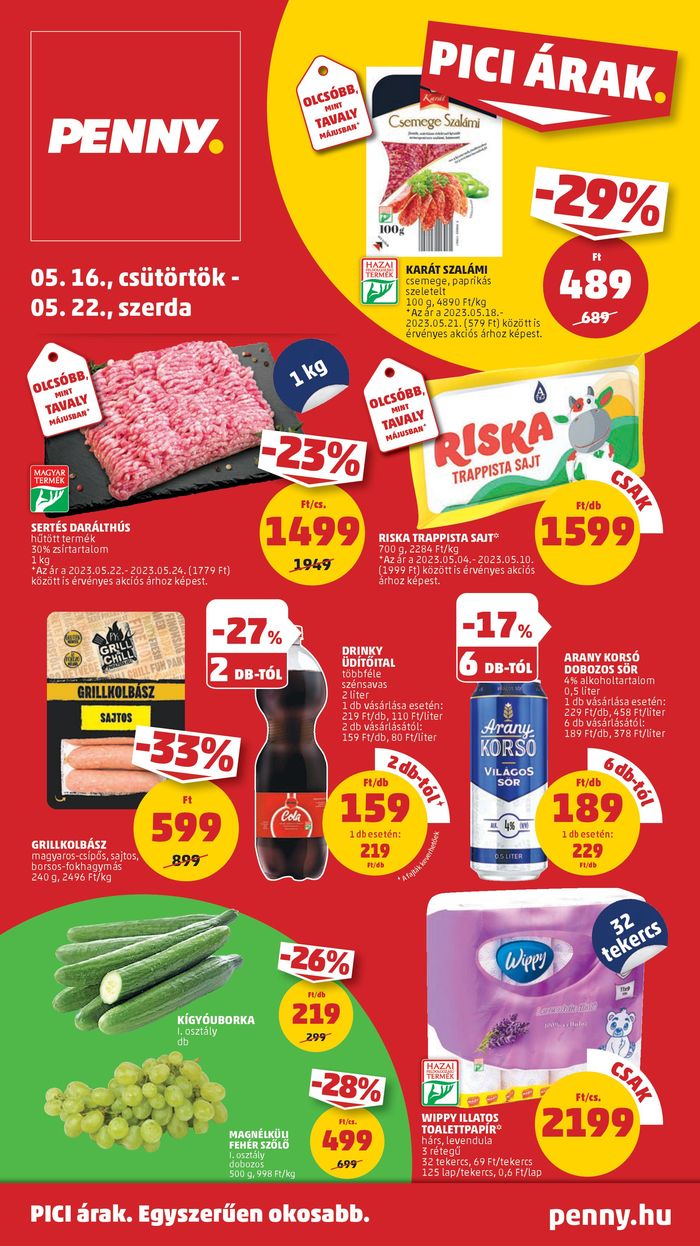 Penny Market katalógus, Szécsény | Catalog PENNY 20. heti reklámújság | 2024. 05. 16. - 2024. 05. 22.