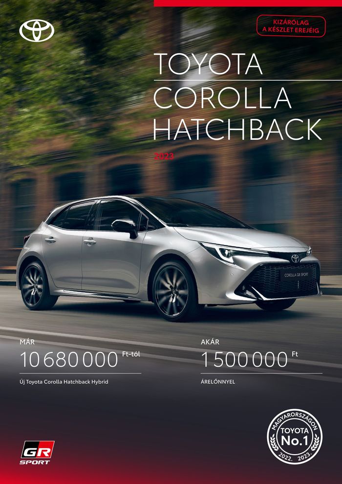 Toyota katalógus | Toyota Corolla Hatchback | 2024. 05. 14. - 2024. 12. 31.
