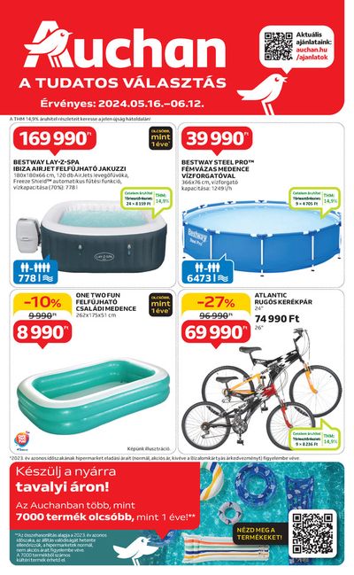 Hiper-Szupermarketek kínálatok, Onga | Auchan hipermarket szabadidő ajánlatok! a Auchan | 2024. 05. 16. - 2024. 06. 12.