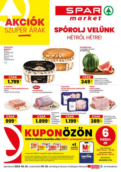 Spar katalógus, Zalakaros | SPAR market | 2024. 05. 23. - 2024. 05. 29.