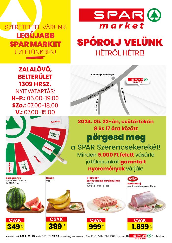 Spar katalógus, Zalakaros | SPAR market! | 2024. 05. 23. - 2024. 05. 29.