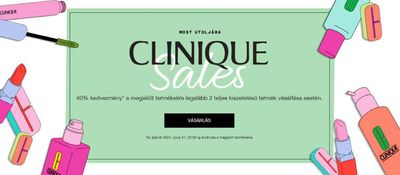 Gyógyszertárak és szépség Kínálatok | Clinique Sales a Clinique | 2024. 07. 02. - 2024. 07. 31.