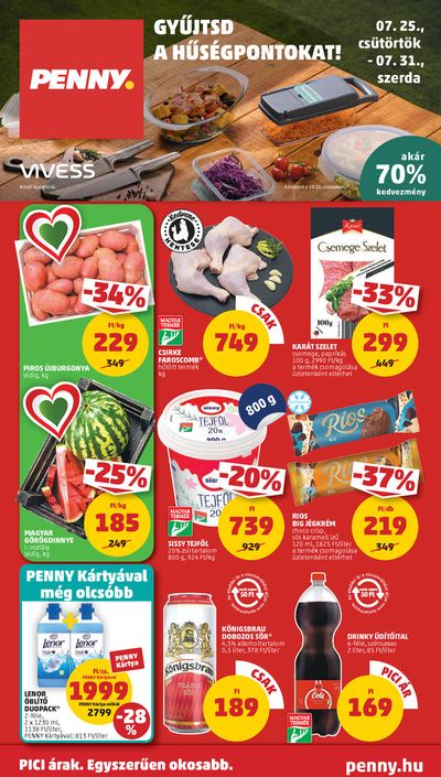 Penny Market katalógus, Kunszentmárton | Catalog PENNY 30. heti reklámújság | 2024. 07. 25. - 2024. 07. 31.