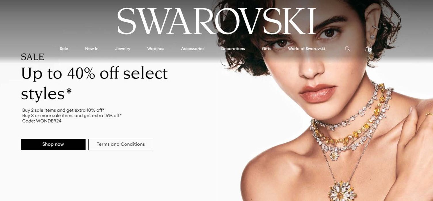 Swarovski katalógus | Sale - Up To 40% Off | 2024. 07. 22. - 2024. 07. 31.