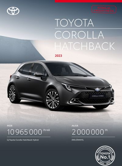 Toyota katalógus | Toyota Corolla Hatchback MC23 | 2024. 07. 24. - 2025. 07. 24.