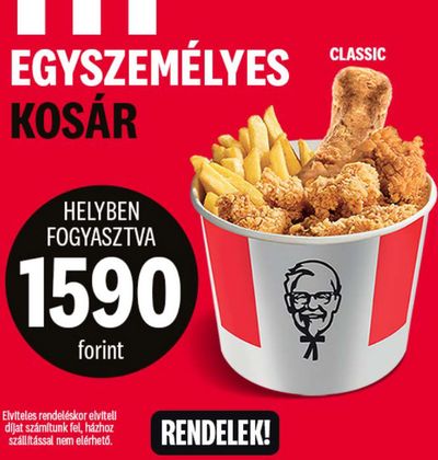 Éttermek kínálatok, Budapest | KFC Akció a KFC | 2024. 07. 24. - 2024. 07. 31.