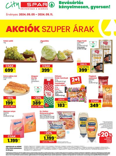 Spar katalógus, Hajdúböszörmény | Exkluzív ajánlatok ügyfeleinknek | 2024. 09. 05. - 2024. 09. 11.