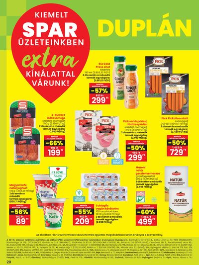 Hiper-Szupermarketek kínálatok, Vésztő | SPAR Extra a Spar | 2024. 09. 05. - 2024. 09. 11.