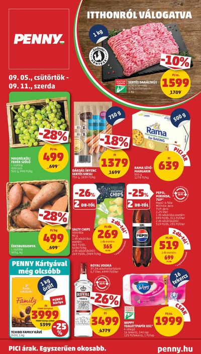 Hiper-Szupermarketek kínálatok, Biatorbágy | Catalog PENNY 36. heti reklámújság a Penny Market | 2024. 08. 31. - 2024. 09. 14.