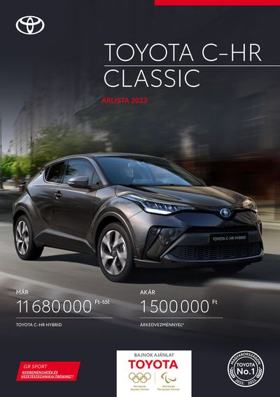 Autók, motorkerékpárok és alkatrészek kínálatok, Monor | Toyota C-HR Hybrid a Toyota | 2024. 08. 31. - 2025. 08. 31.