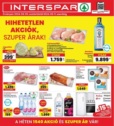 Interspar katalógus, Nyíregyháza | Aktuális ajánlatok és akciók | 2024. 09. 05. - 2024. 09. 11.