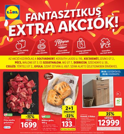 Lidl katalógus, Salgótarján | Vonzó különleges ajánlatok mindenki számára | 2024. 09. 05. - 2024. 09. 08.