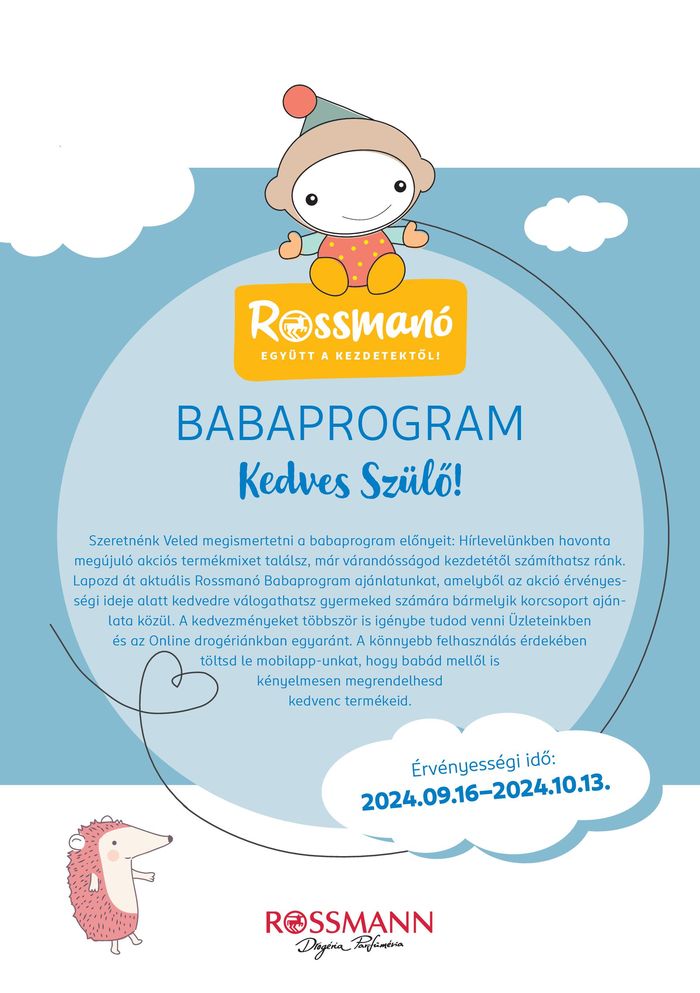 Rossmann katalógus, Mátészalka | Rossmann Baba | 2024. 09. 12. - 2024. 10. 13.