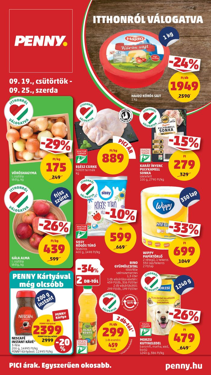 Penny Market katalógus, Kistarcsa | Catalog PENNY 38. heti reklámújság | 2024. 09. 14. - 2024. 09. 28.