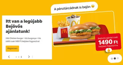 Éttermek kínálatok, Dunaújváros | Itt van a legújabb Bejövős ajánlatunk! a McDonald's | 2024. 09. 18. - 2024. 09. 29.