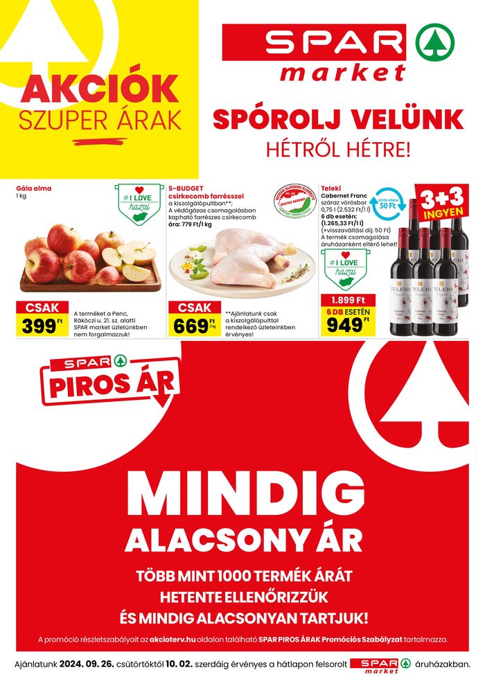 Spar katalógus, Dorog | Széles választék az ajánlatokból | 2024. 09. 26. - 2024. 10. 02.