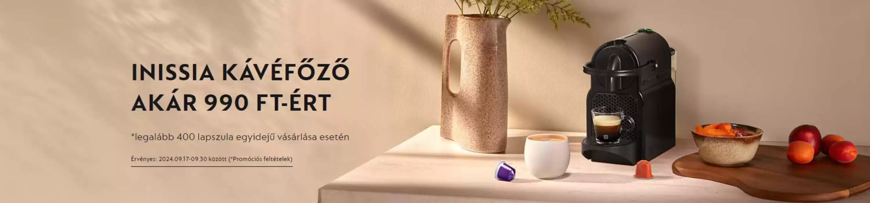 Nespresso katalógus, Tiszakécske | Nespresso Akció | 2024. 09. 26. - 2024. 09. 30.