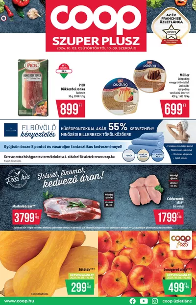 Coop katalógus, Putnok | Coop országos szórólap október 1. hét - Szuper Plusz | 2024. 10. 03. - 2024. 10. 09.